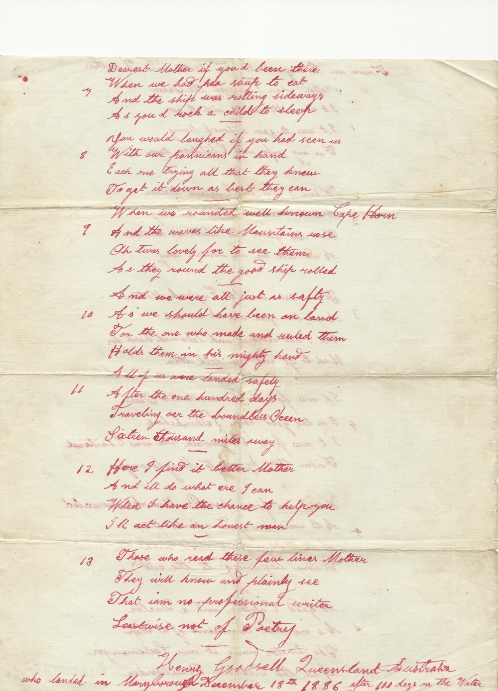 Henrys poem (part 2) - 1886